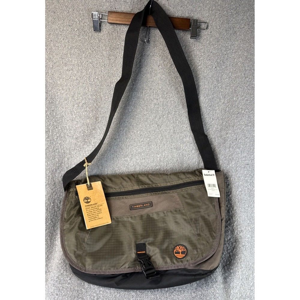 NWT Timberland Messenger Bag Nylon Adjustable Strap‎ Unisex Twin Mountain $220